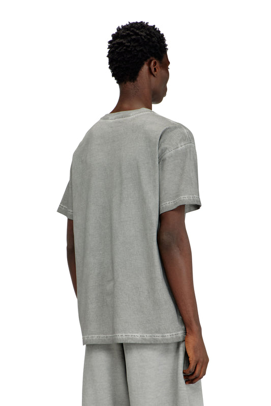 Crew neck cotton t-shirt with print (1)
