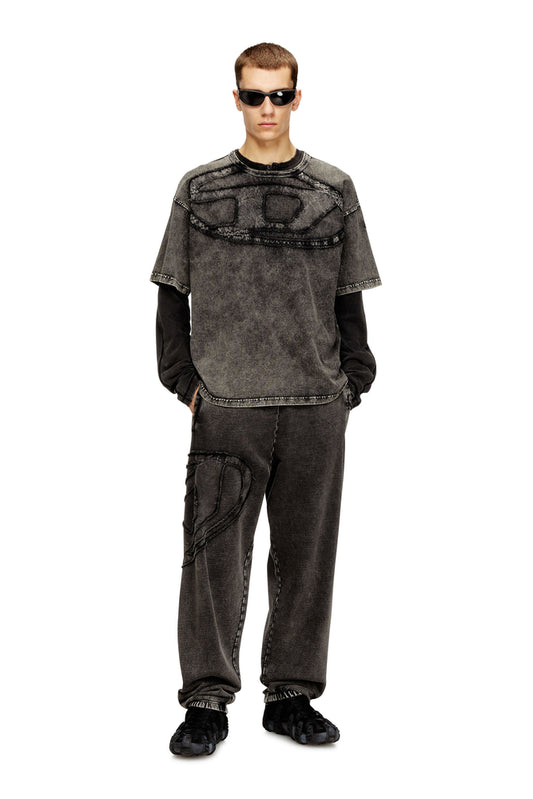 Relaxed cotton T-shirt with Oval D applique (2)