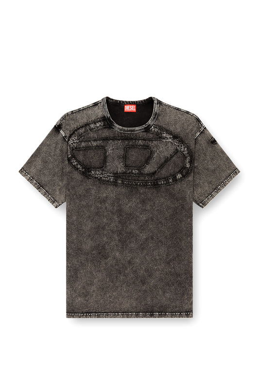 Relaxed cotton T-shirt with Oval D applique (3)
