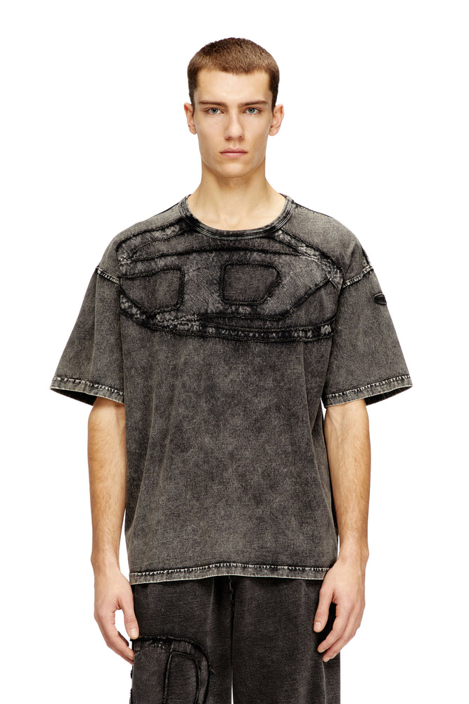Relaxed cotton T-shirt with Oval D applique