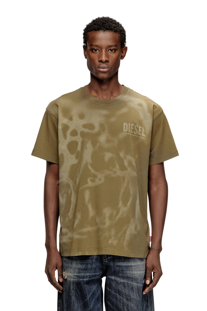 Cotton T-shirt with laser print