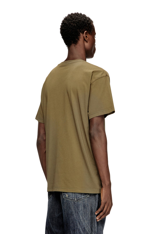Cotton T-shirt with laser print (1)