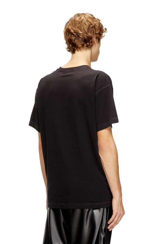 Cotton T-shirt with laser print (1)