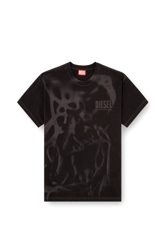 Cotton T-shirt with laser print (3)