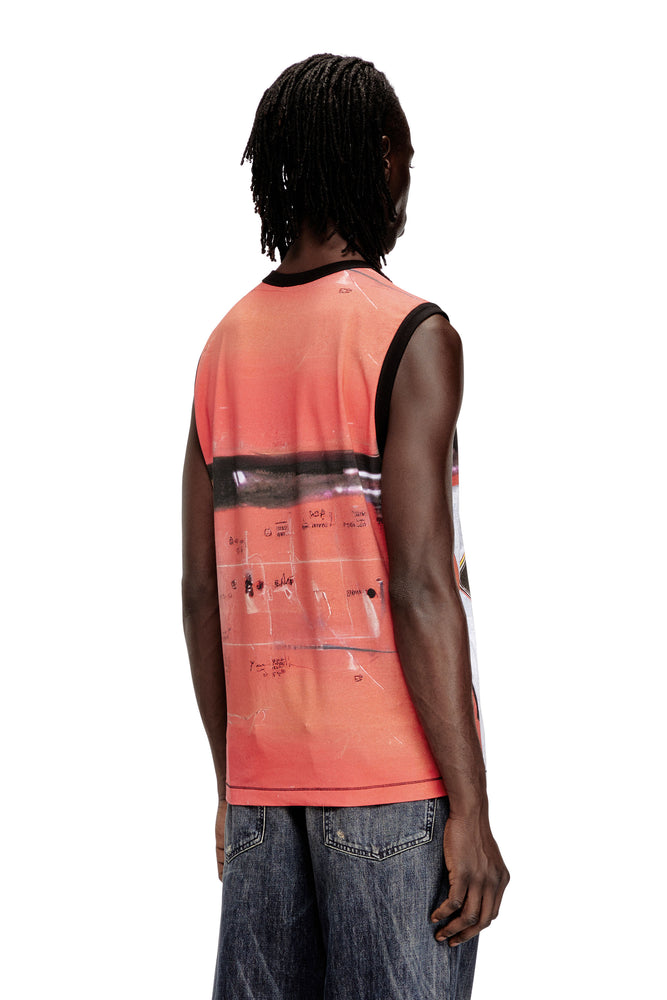 Tank top in printed stretch jersey (1)