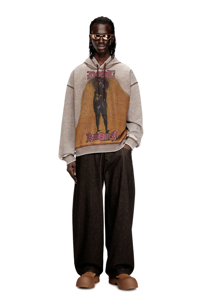 Hoodie with print and studs (2)