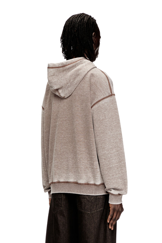 Hoodie with print and studs (1)