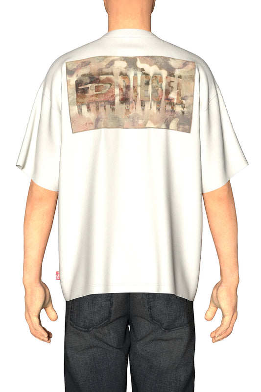 Relaxed T-shirt with back camo print (1)