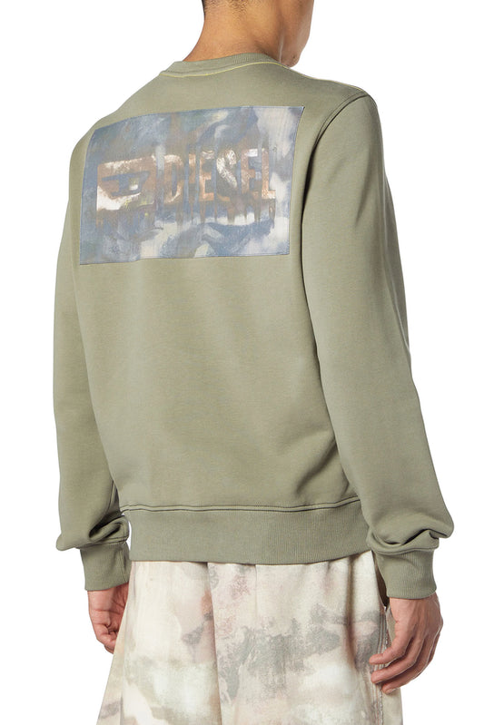 Cotton sweatshirt with back camo patch (1)