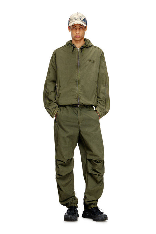 Hooded zip-up jacket in cotton poplin (3)