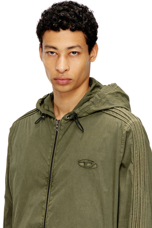 Hooded zip-up jacket in cotton poplin (2)