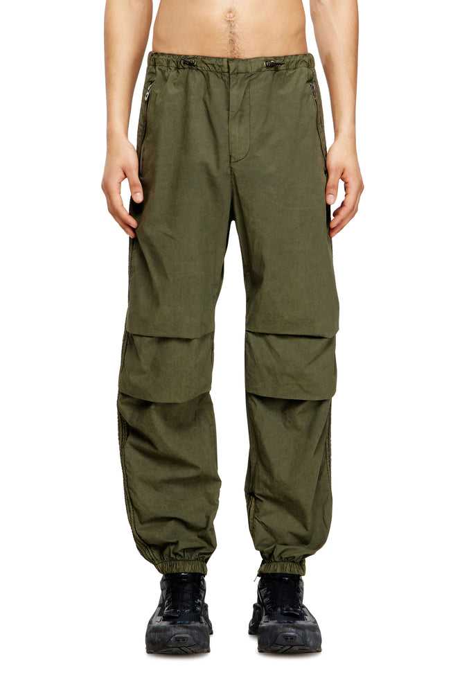 Cotton cargo pants with side bands