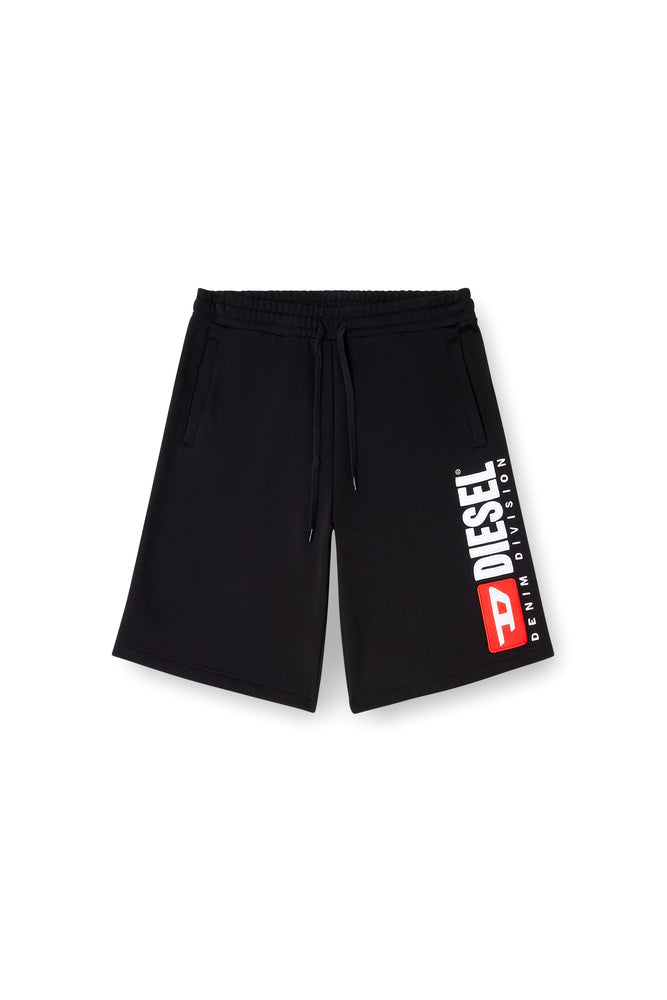 Fleece shorts with maxi logo patch (3)