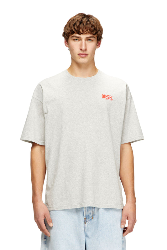 Cotton T-shirt with Diesel Biscotto print