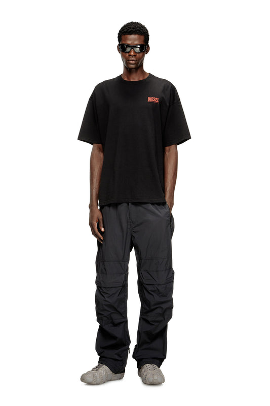 Cotton T-shirt with Diesel Biscotto print (2)