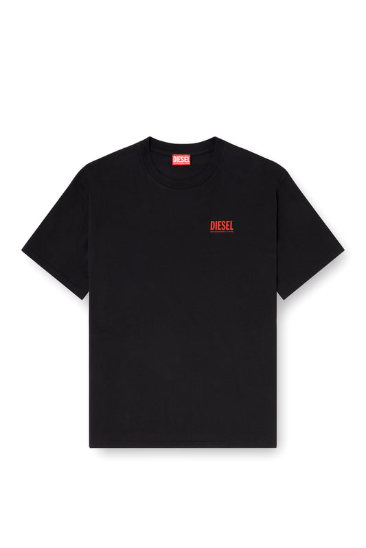 Cotton T-shirt with Diesel Biscotto print (3)