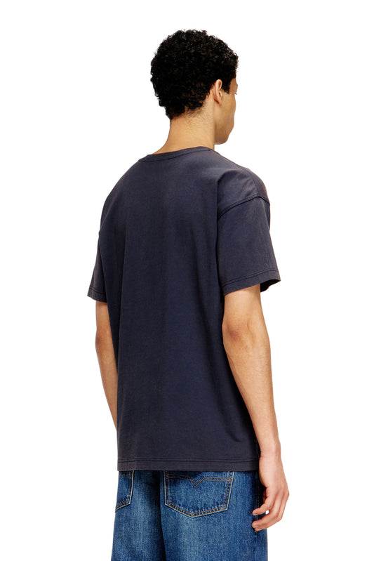 Regular cotton T-shirt with framis bands (1)