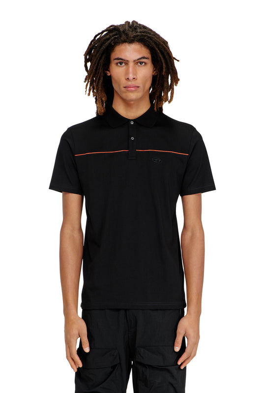Polo shirt with contrast piping