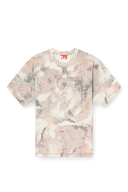 Heavy cotton T-shirt with camo print (3)