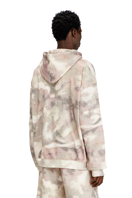 Hoodie in camouflage-print organic cotton (1)