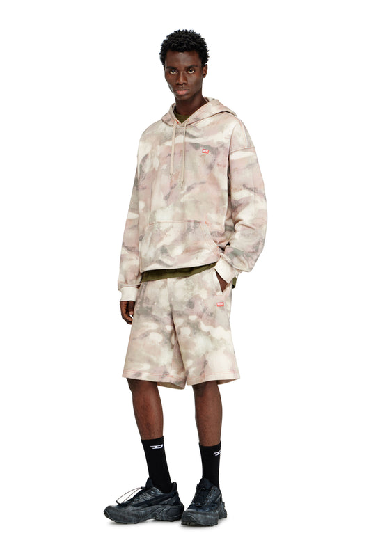 Hoodie in camouflage-print organic cotton (2)