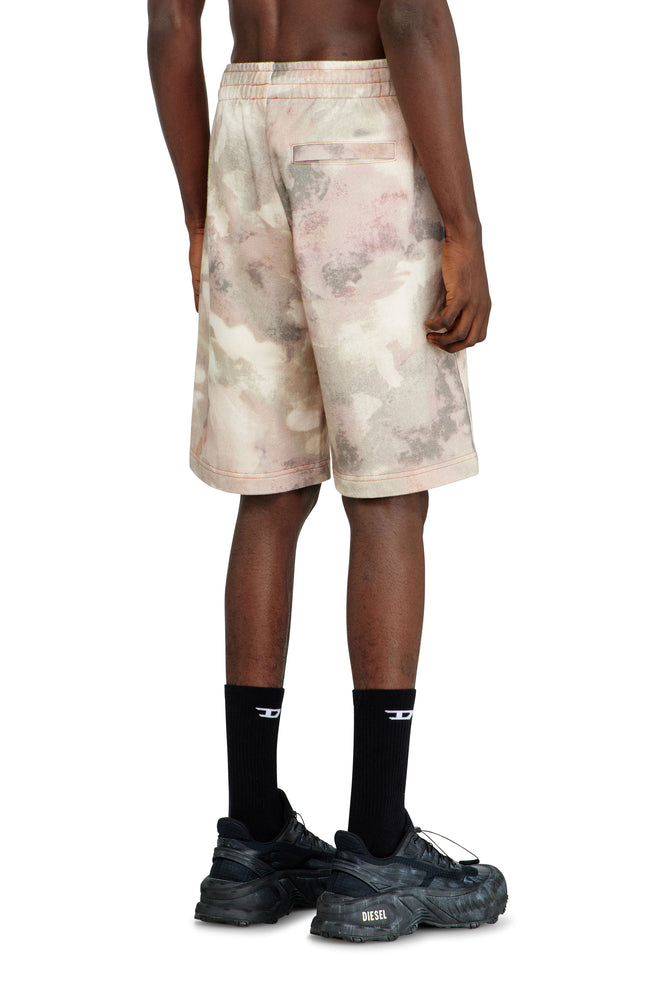 Sweat shorts with camo digital print (1)