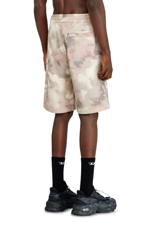 Sweat shorts with camo digital print (1)