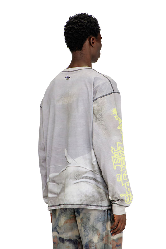 Long-sleeve T-shirt with all-over print and patches (1)