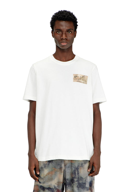 T-shirt with camouflage patch