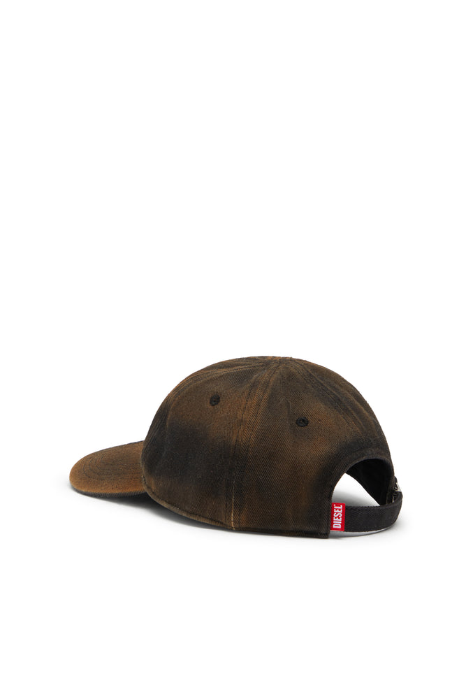 Cotton twill baseball cap with lived-in effect (1)