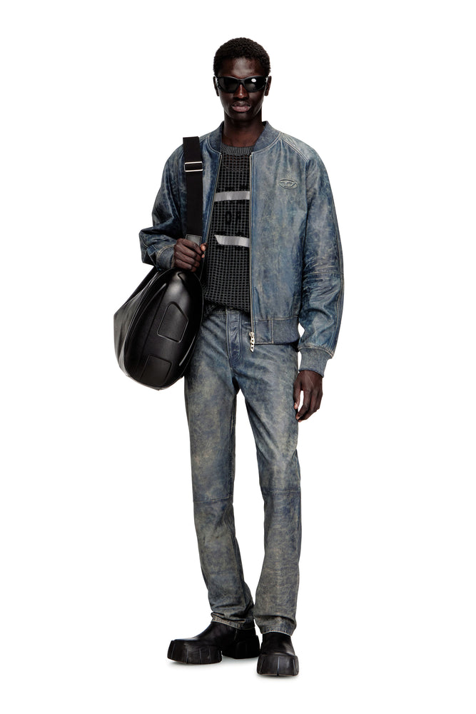 Jean-cut leather pants (2)