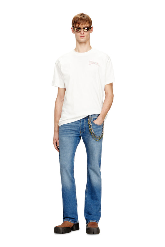 Regular cotton T-shirt with Diesel embroidery (2)