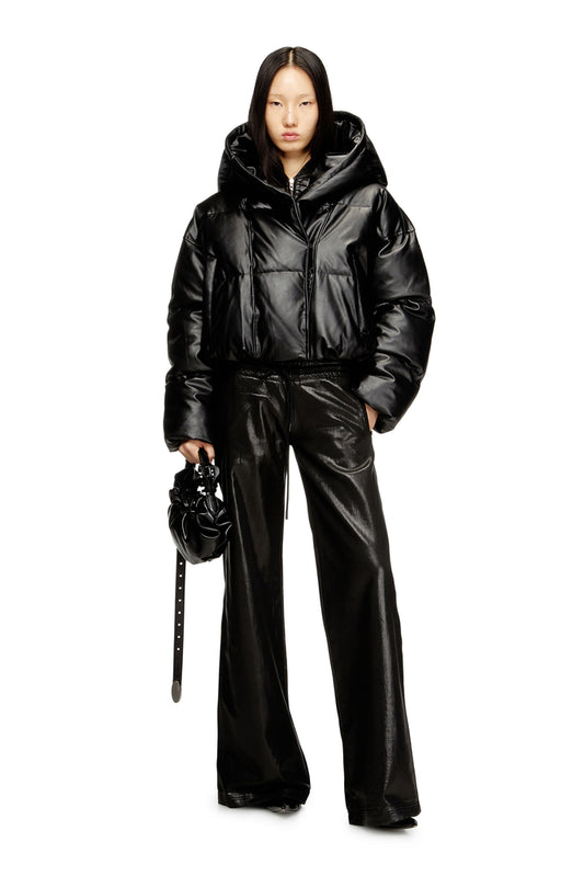 Hooded puffer jacket in coated fabric (3)