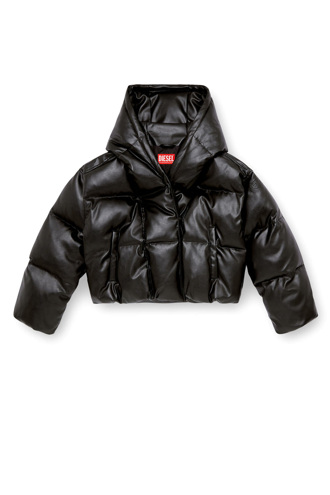Hooded puffer jacket in coated fabric (4)