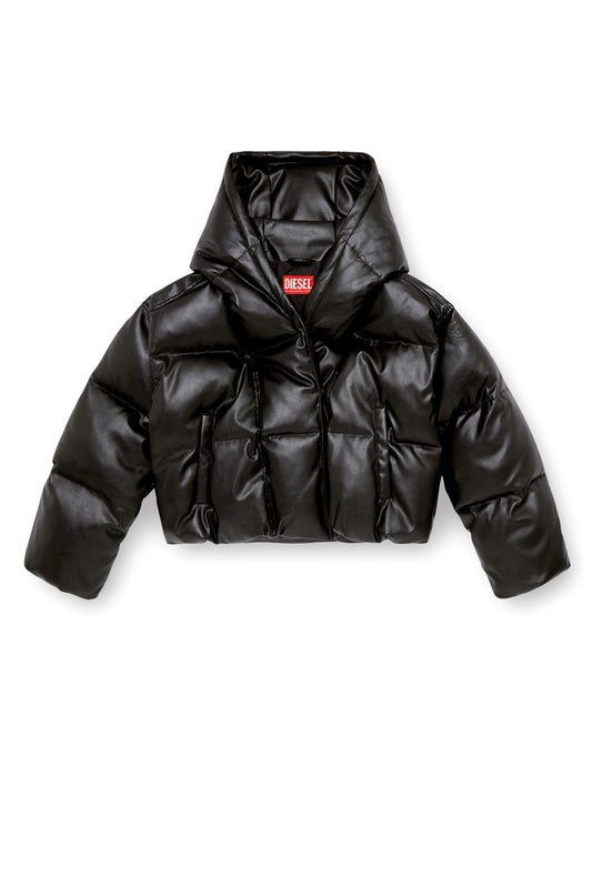 Hooded puffer jacket in coated fabric (4)