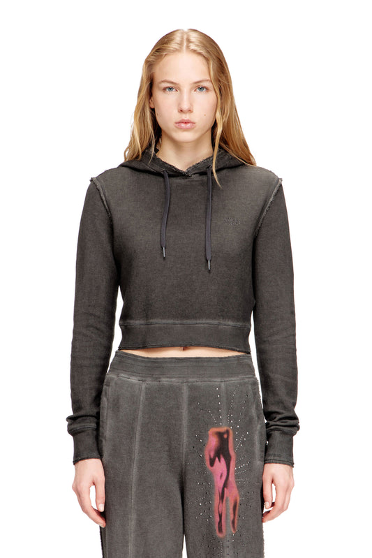 Hoodie with rhinestone detailing on the back