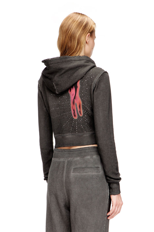 Hoodie with rhinestone detailing on the back (1)