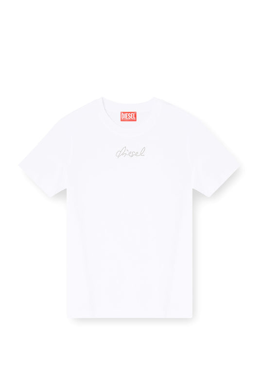 Jersey top with round neck and small Diesel logo embroidery (3)
