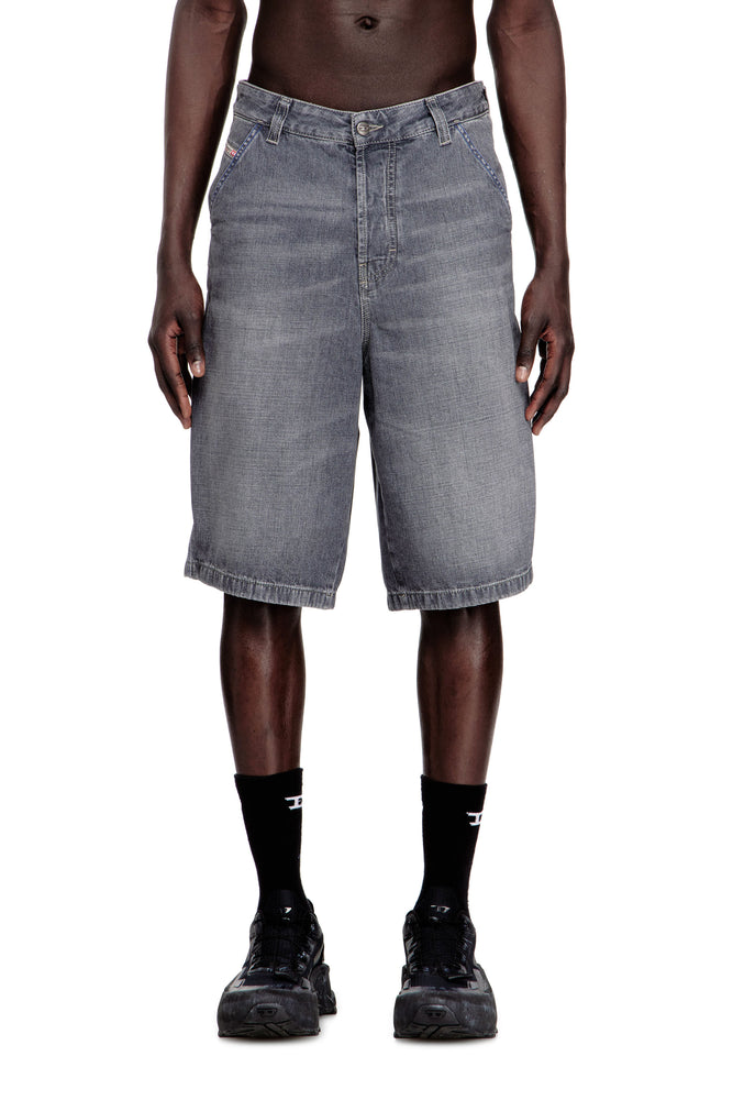 Relaxed denim shorts