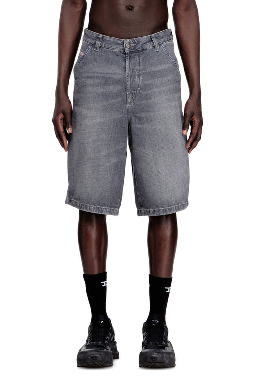 Relaxed denim shorts