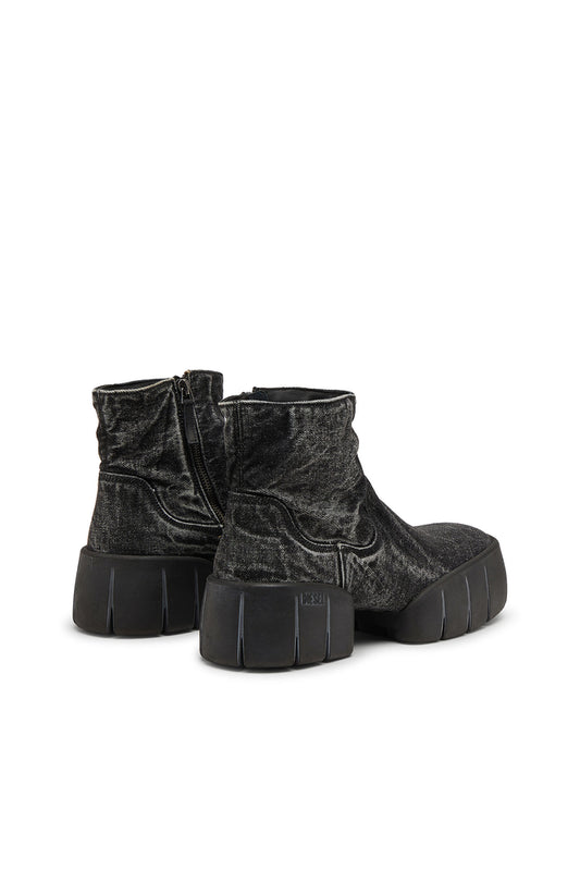 D-Tex-Ankle boots in wrinkled denim (2)