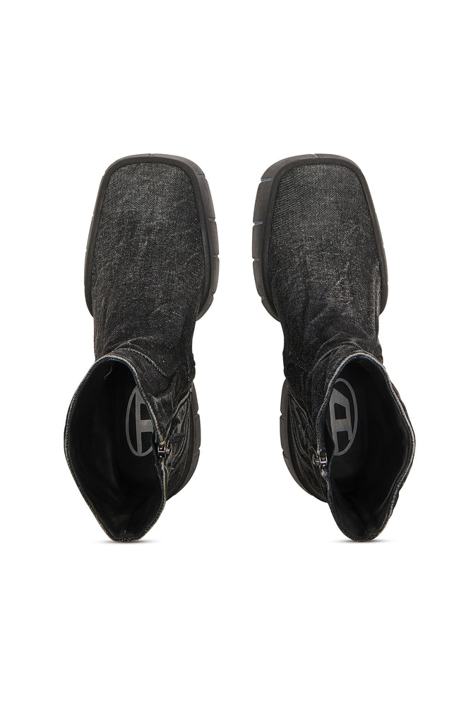 D-Tex-Ankle boots in wrinkled denim (4)