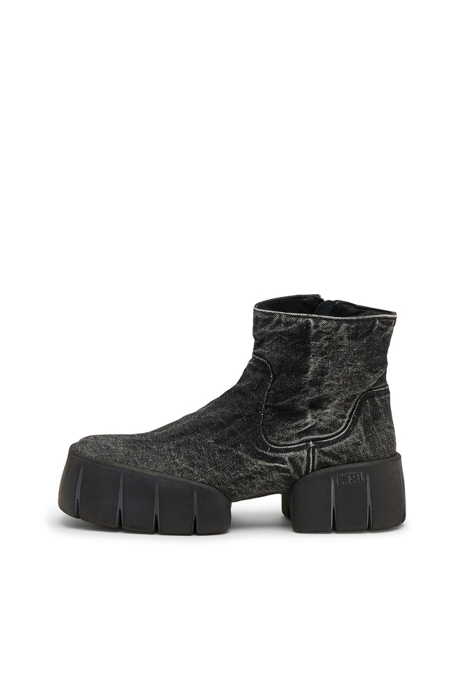 D-Tex-Ankle boots in wrinkled denim (6)