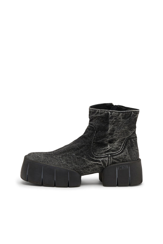 D-Tex-Ankle boots in wrinkled denim (6)