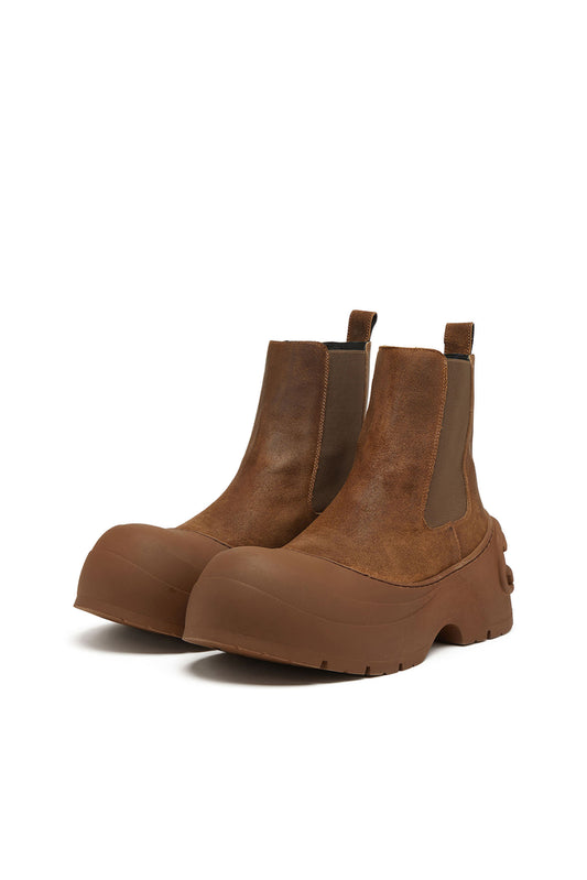 D-Donald-Chelsea boots in waxed suede and rubber (7)