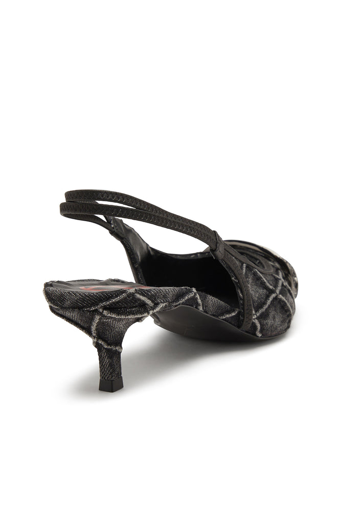 D-Venus-Crystal-logo quilted-denim slingback pumps (3)