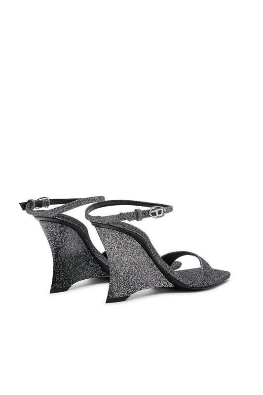 D-Amber-Wedge sandals in Lurex fabric (2)