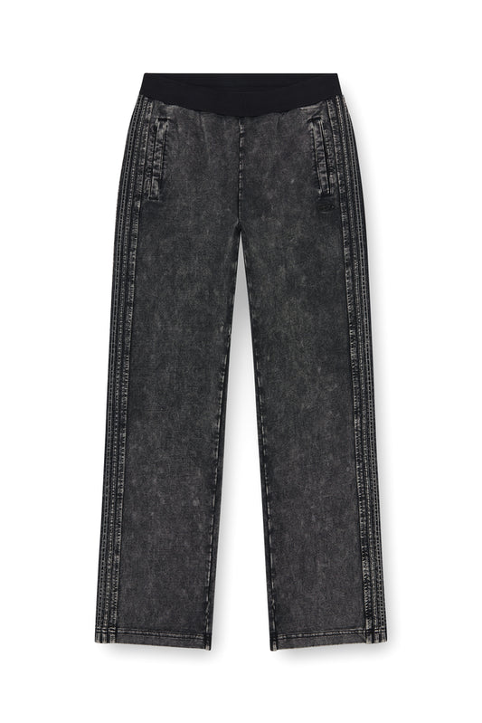 Denim-look sweatpants with side bands (3)