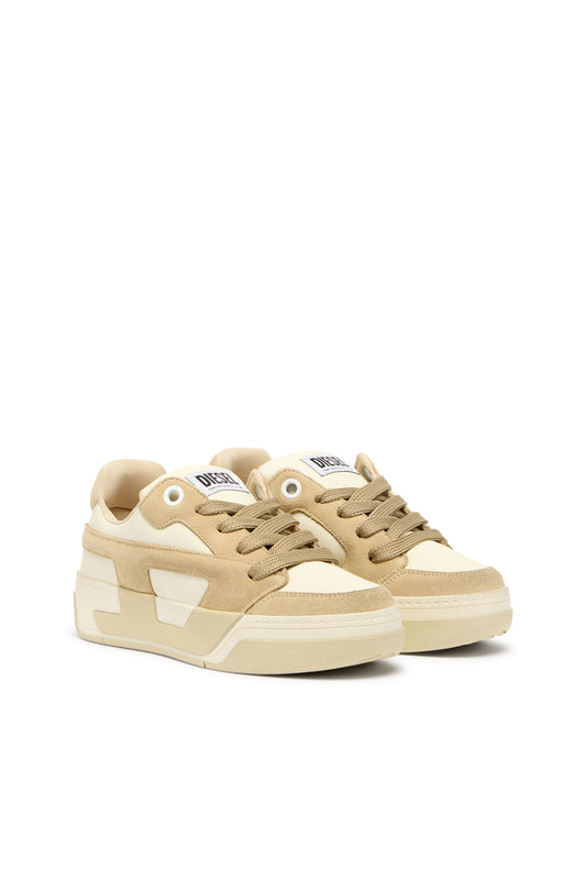 D-Ollie-Distressed sneakers in leather and suede (1)