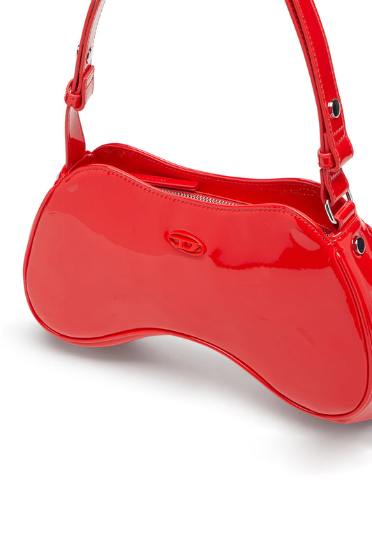 Play-Glossy crossbody bag with tonal logo (4)